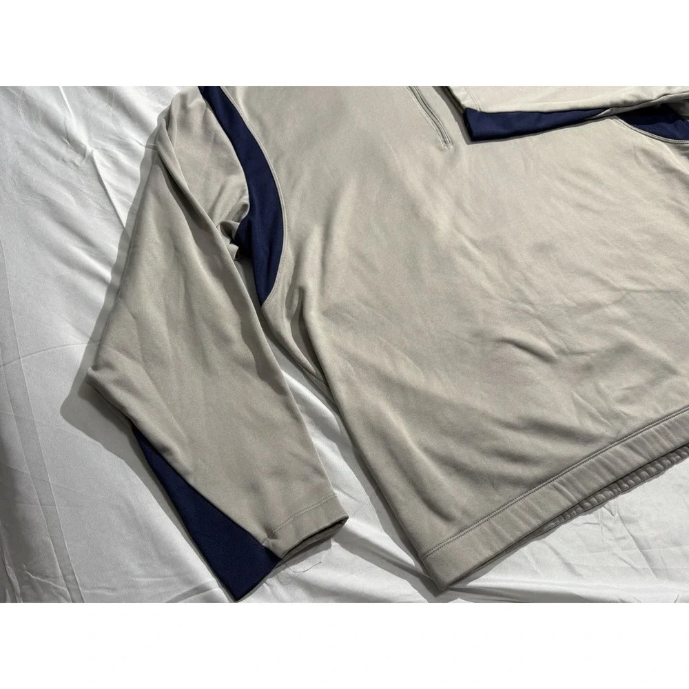 Nike Therma-Fit Golf Standard‎ 1/4 Zip Long Sleeve Pullover Navy Gray Men's XL